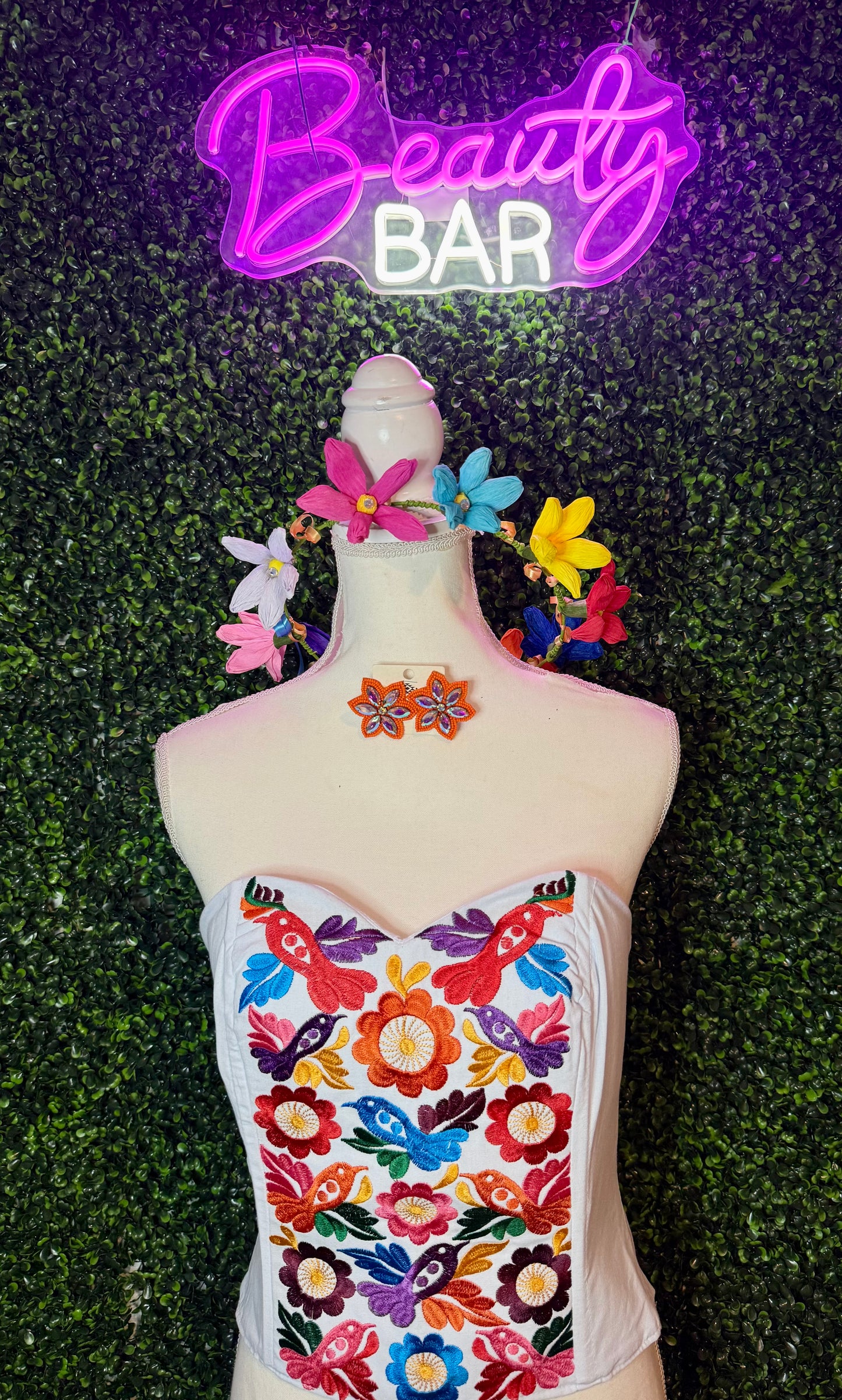 Baila Esta Cumbia Embroidered Corset