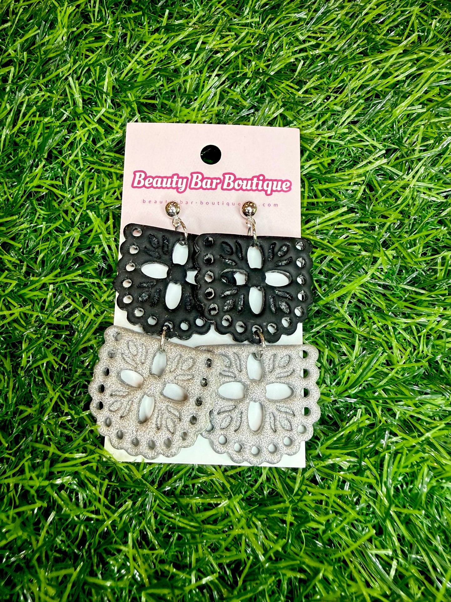 Spurs Papel Picado Earrings