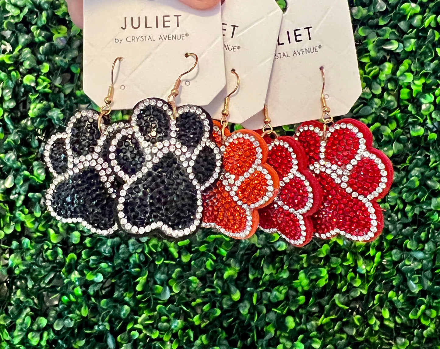 Bling Paw Game Day Earrings