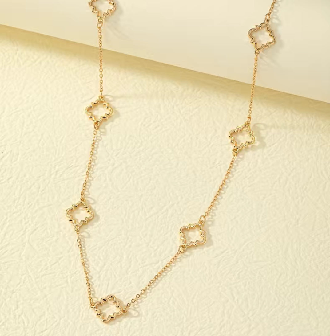 Kylie Night Owl Long Gold Necklace