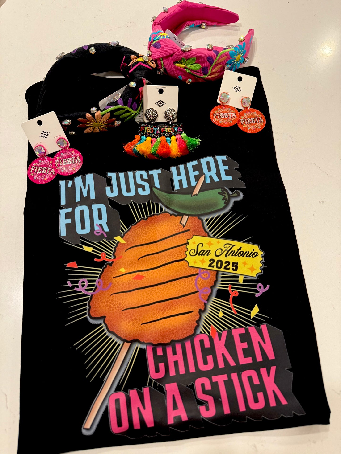 Just Here For Chicken On A Stick Tee
