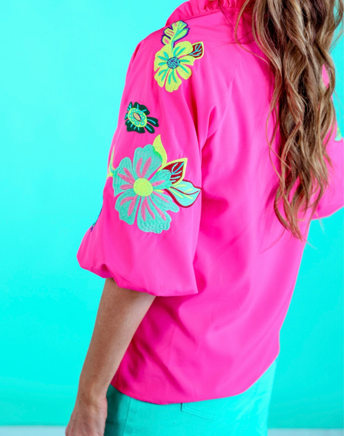 Vacation Vibe Embroidered Top