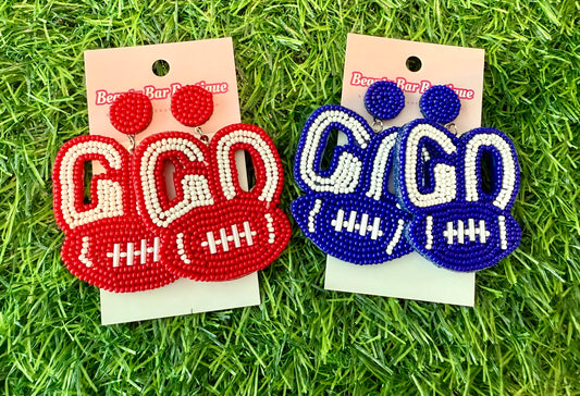 Go Team Earrings