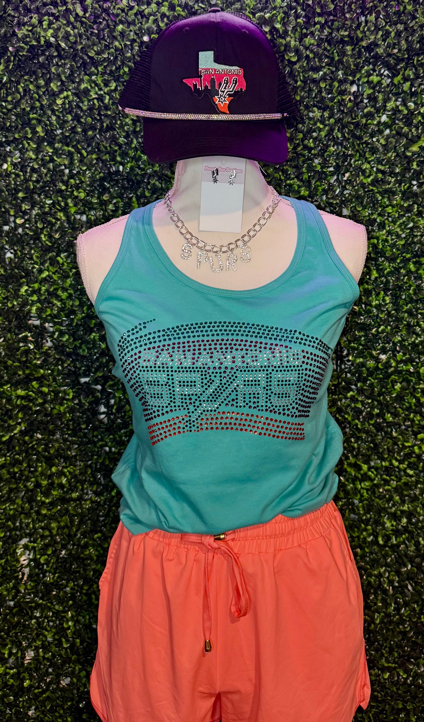 Spurs Blinging It to Playoffs Racerback Tank Top