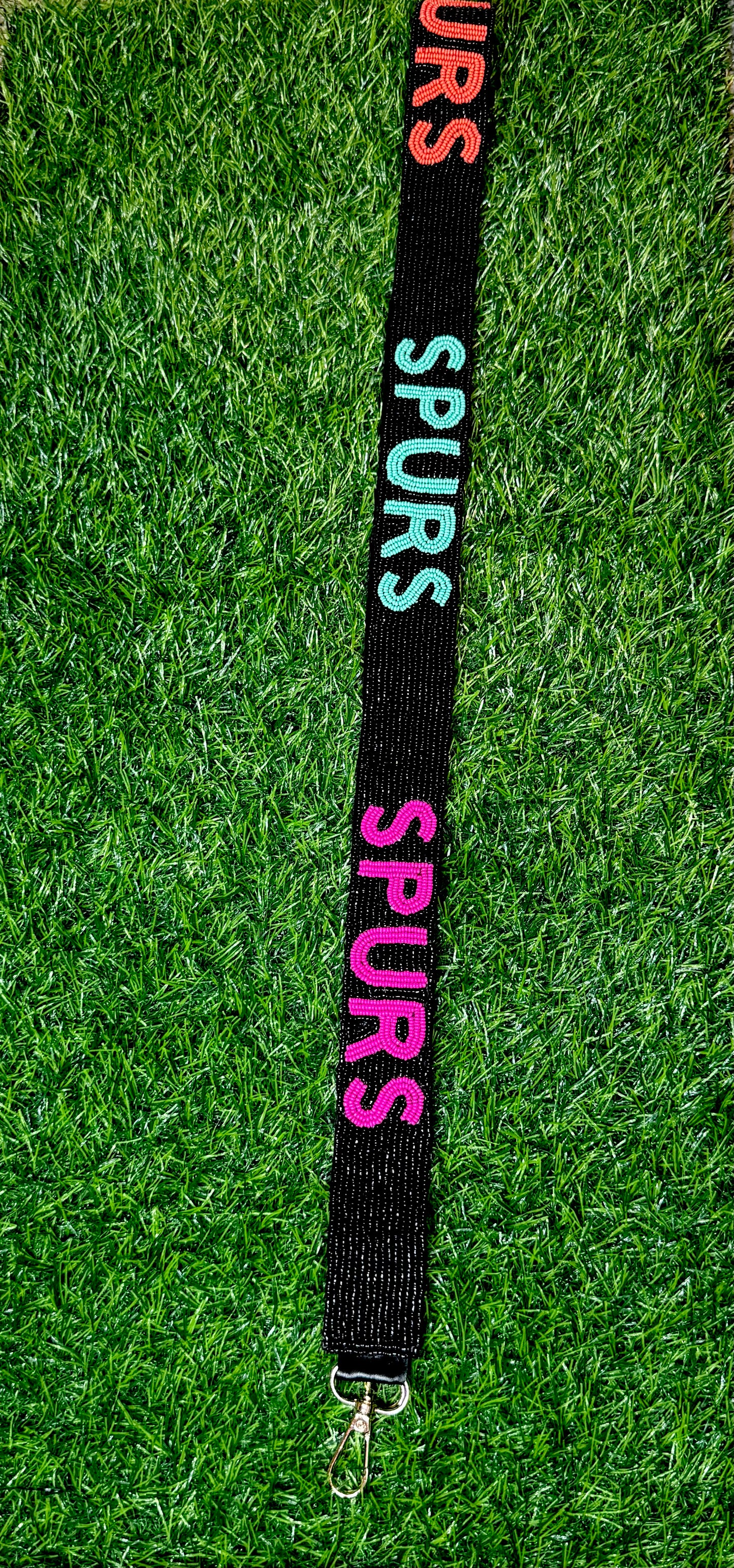 Spurs Retro Beaded Purse Strap