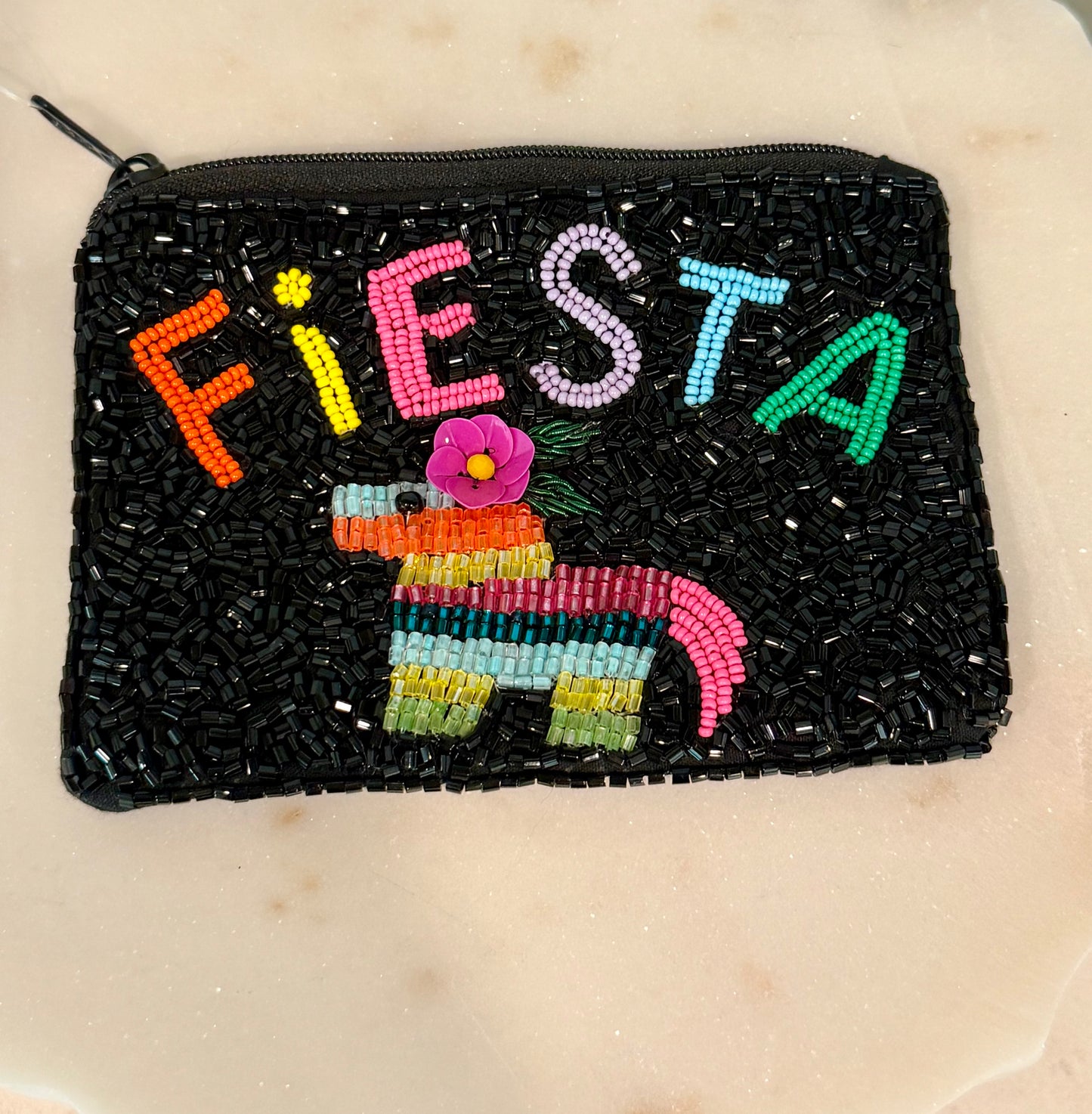 Fiesta Beaded Coin Purse