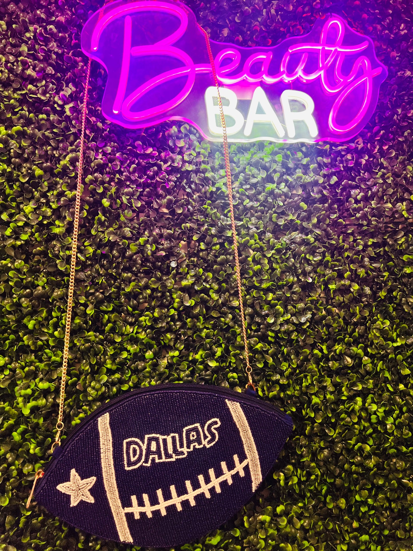 DC Football Beaded Purse