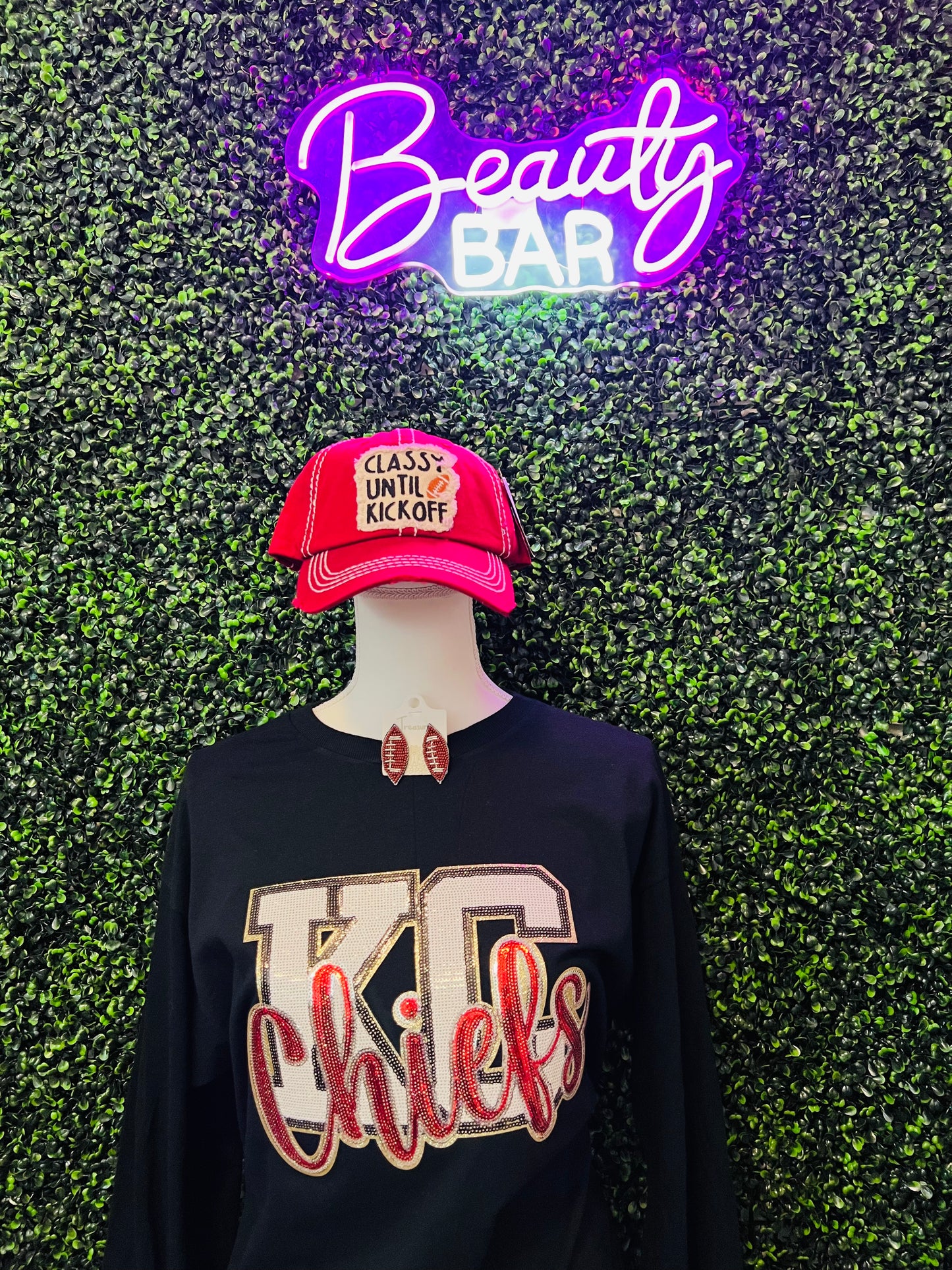 KC Chiefs Sequin Longsleeve