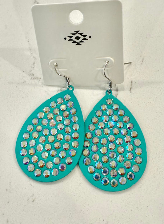 Turquoise Bling Earrings