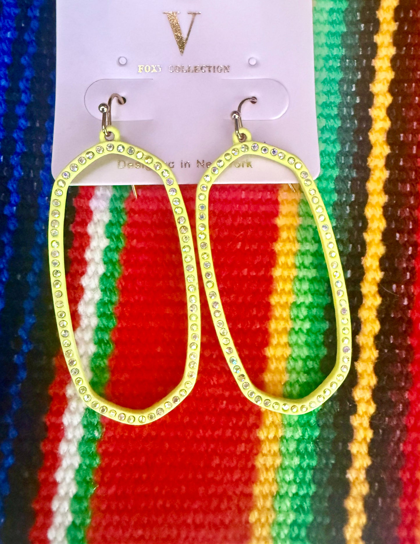 Neon Yellow Lemon Drop Earrings