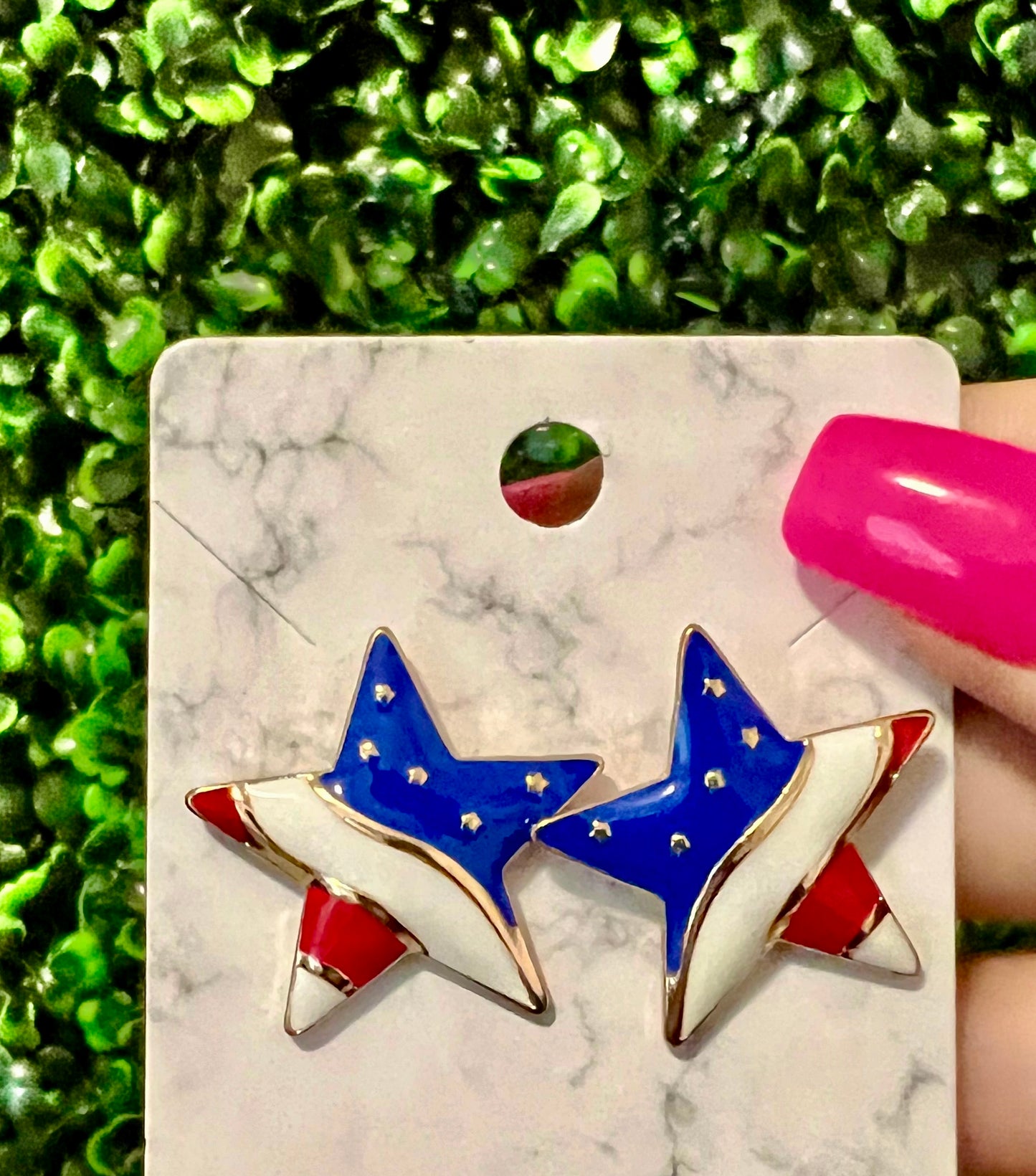 The Stars & Stripes Post Earrings