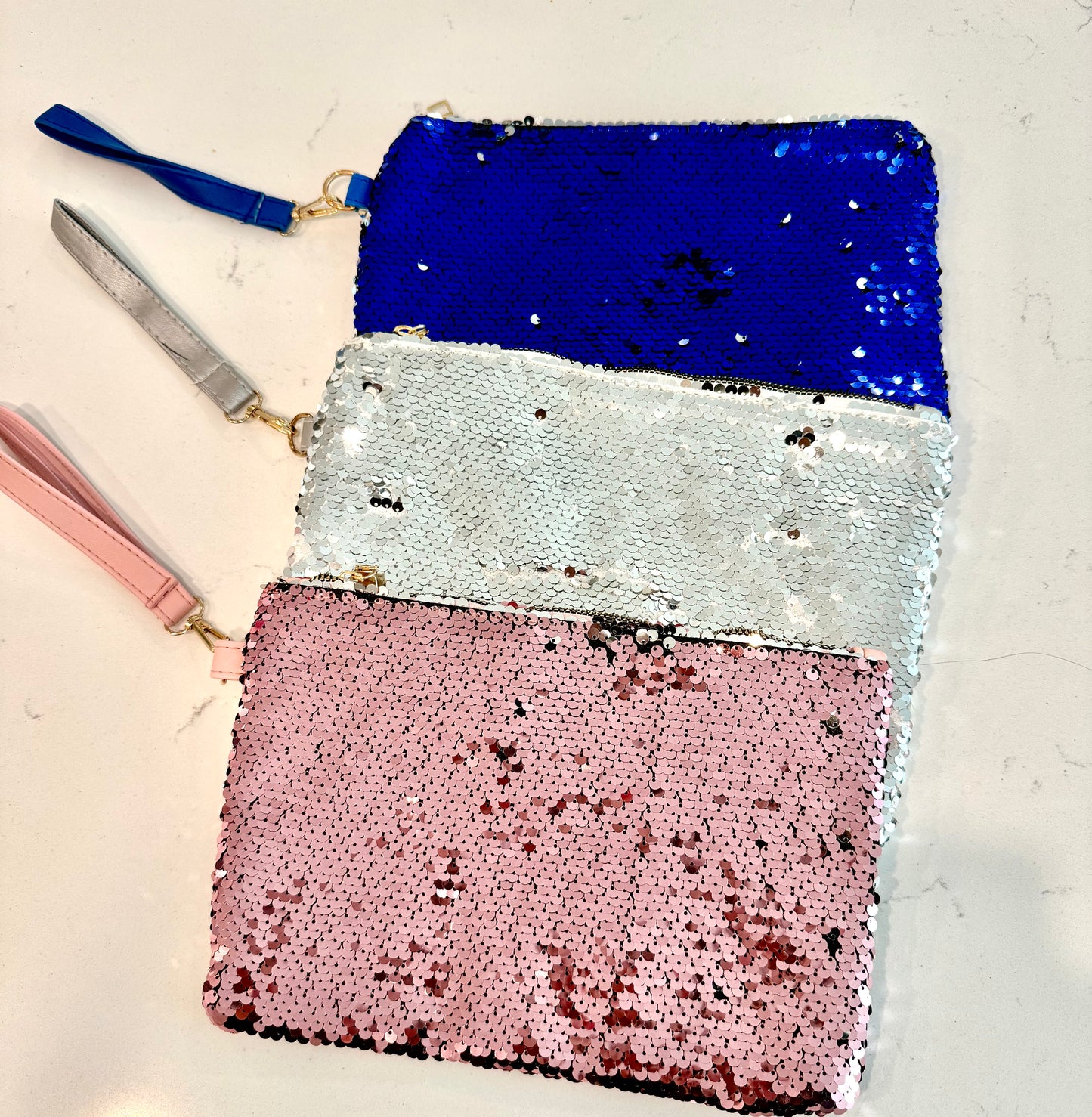 Sequin Wristlet