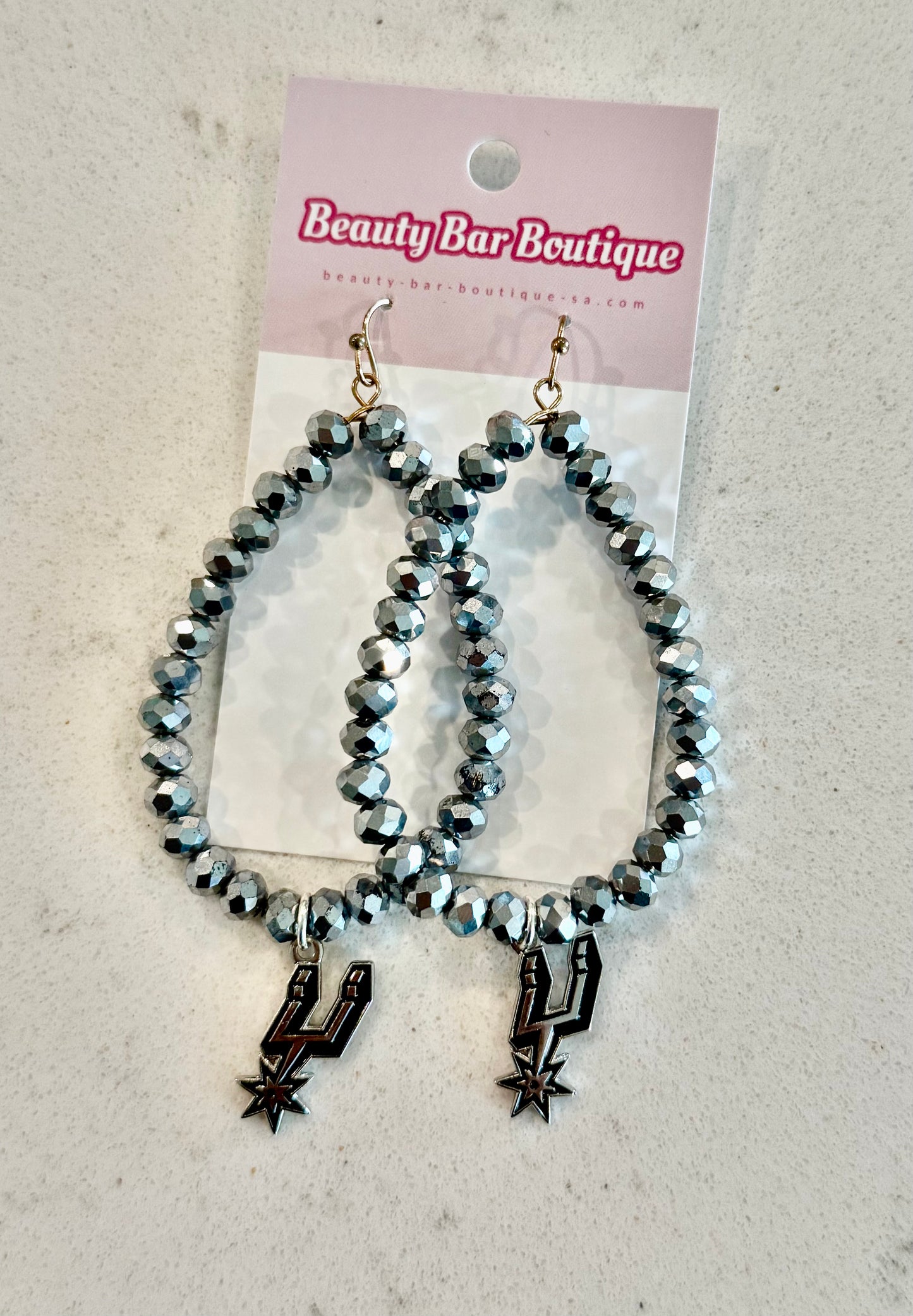 Spurs Silver Drop Earrings