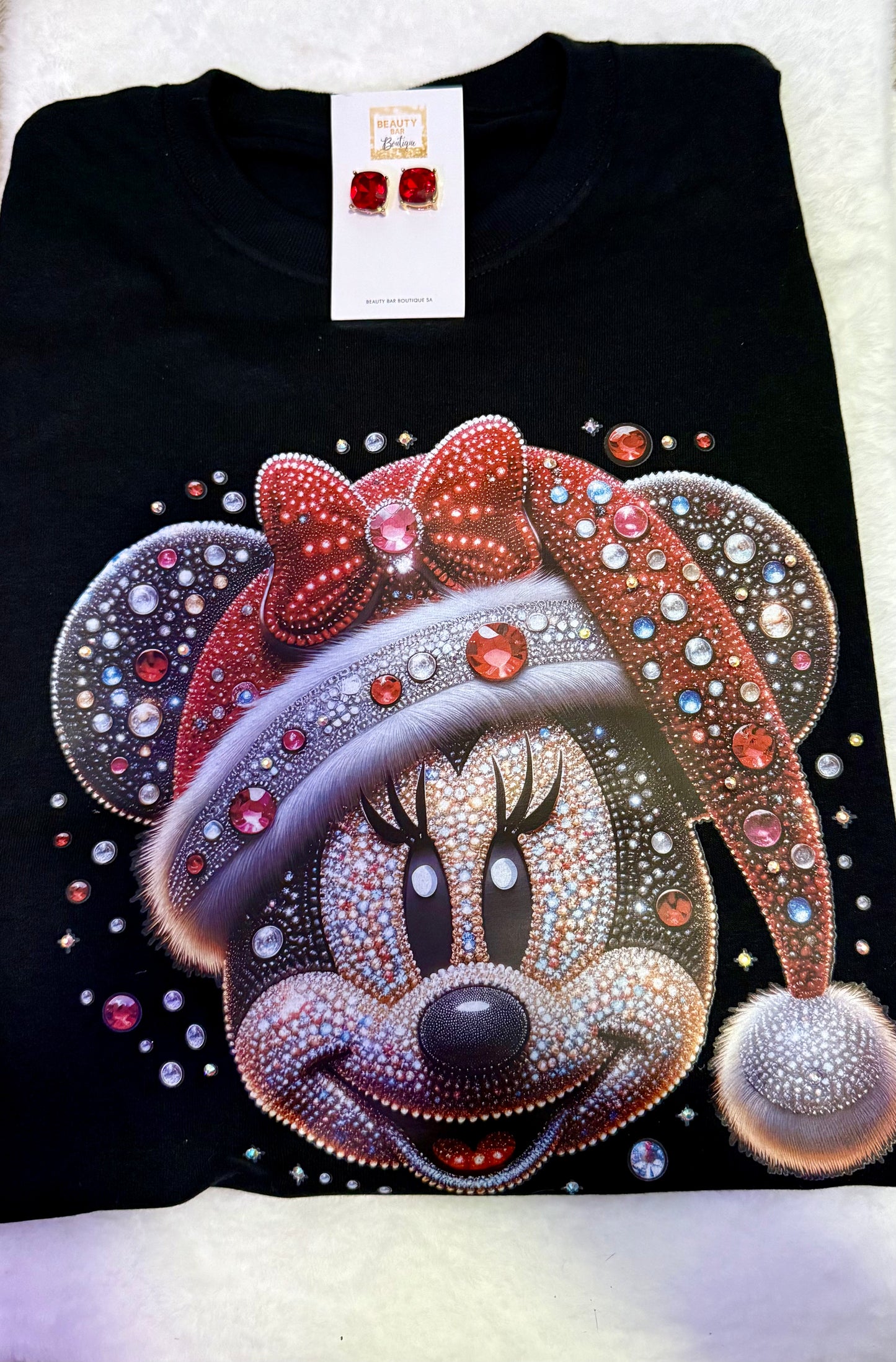 Minnie Christmas Bling Long Sleeve