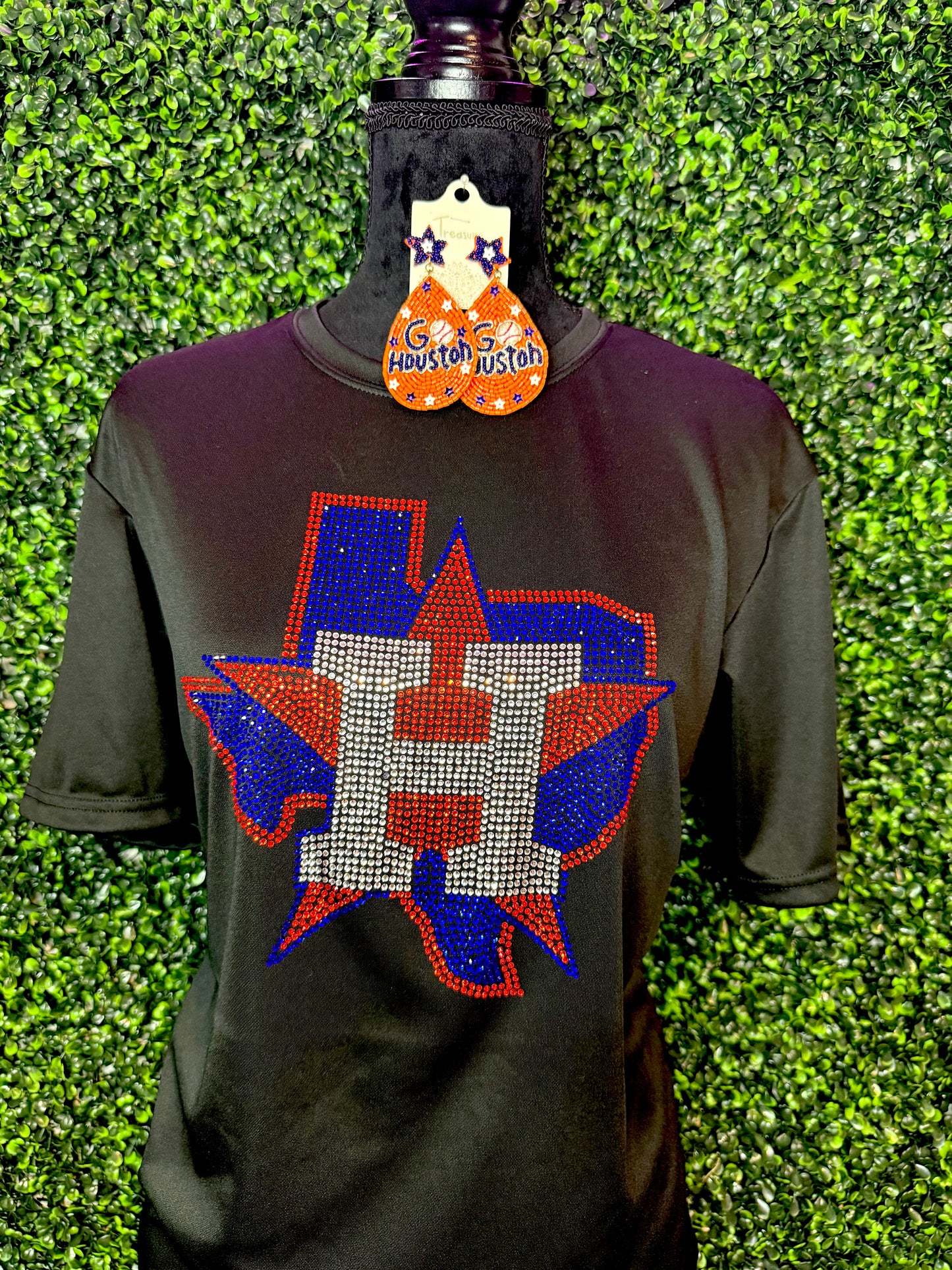 Astros TX Rhinestone Tee