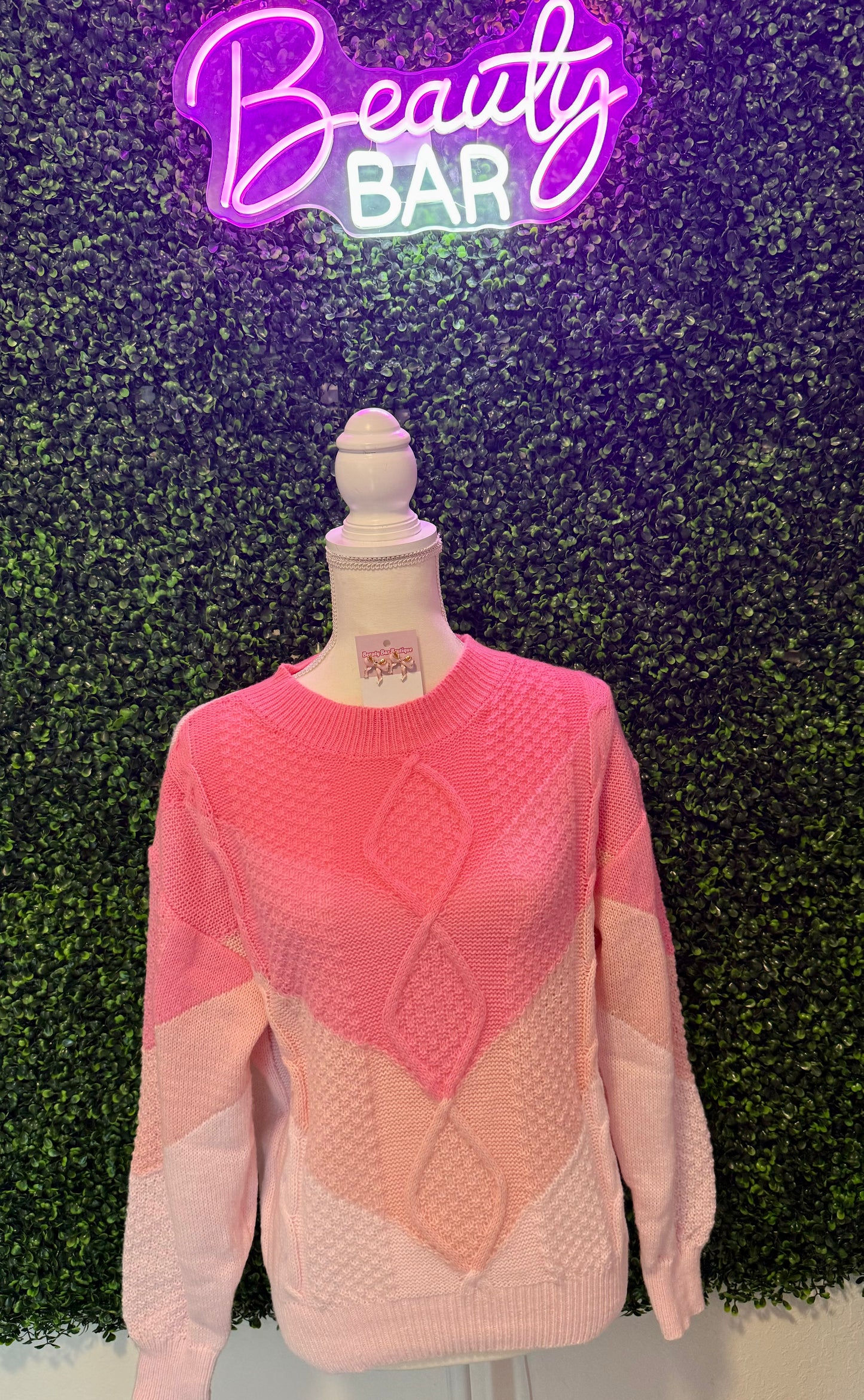 Pretty in Pink Chic Sweater