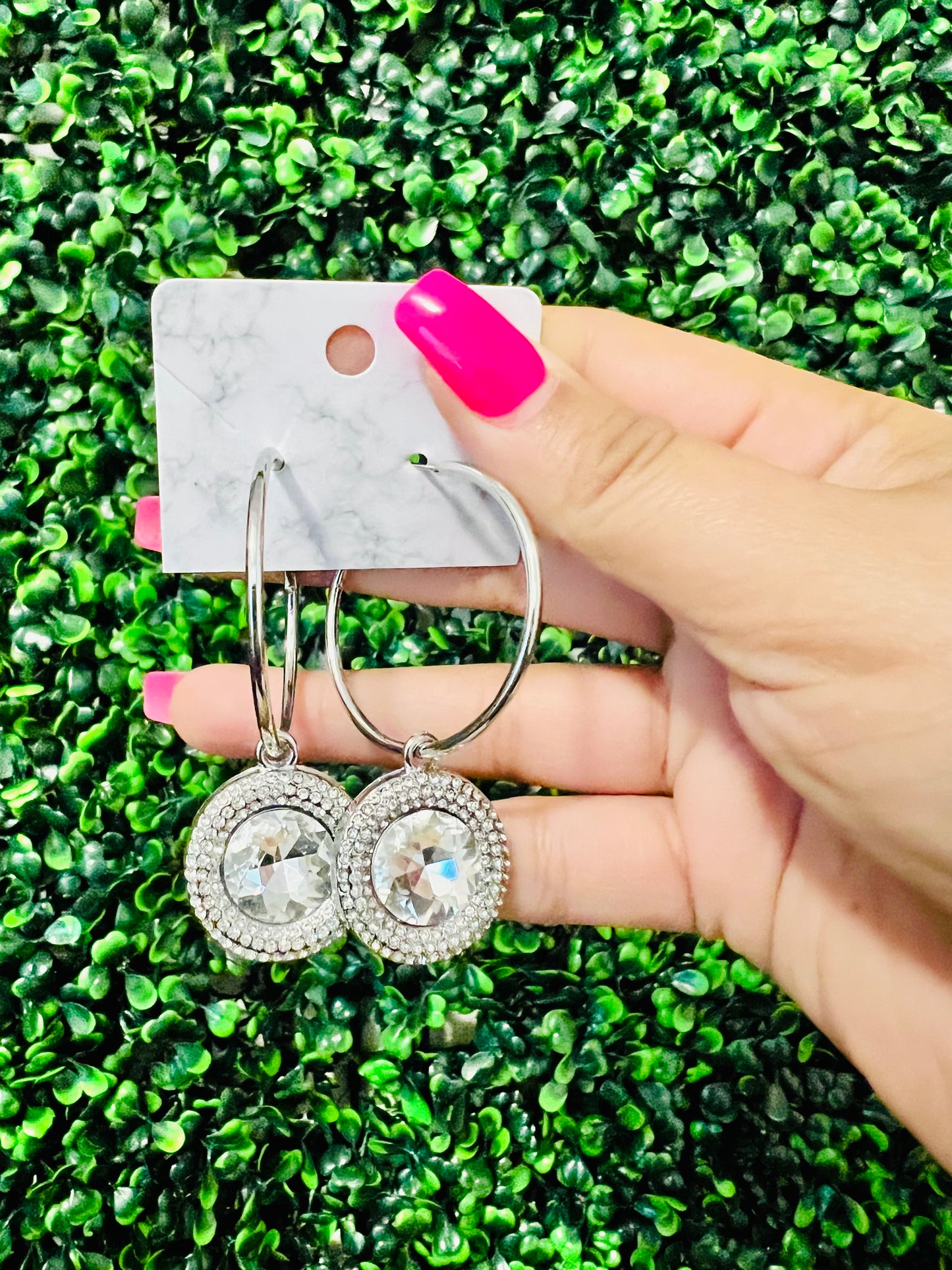 Bling Drop Hoops