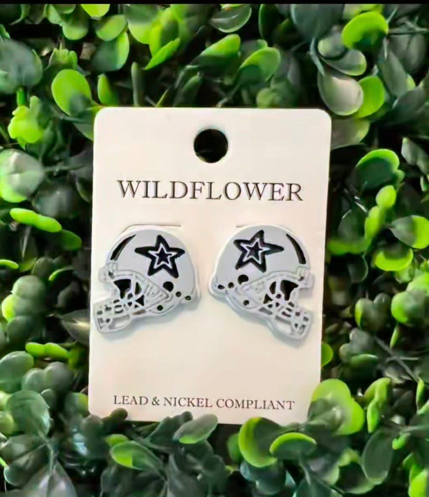 Star Helmet Post Earrings