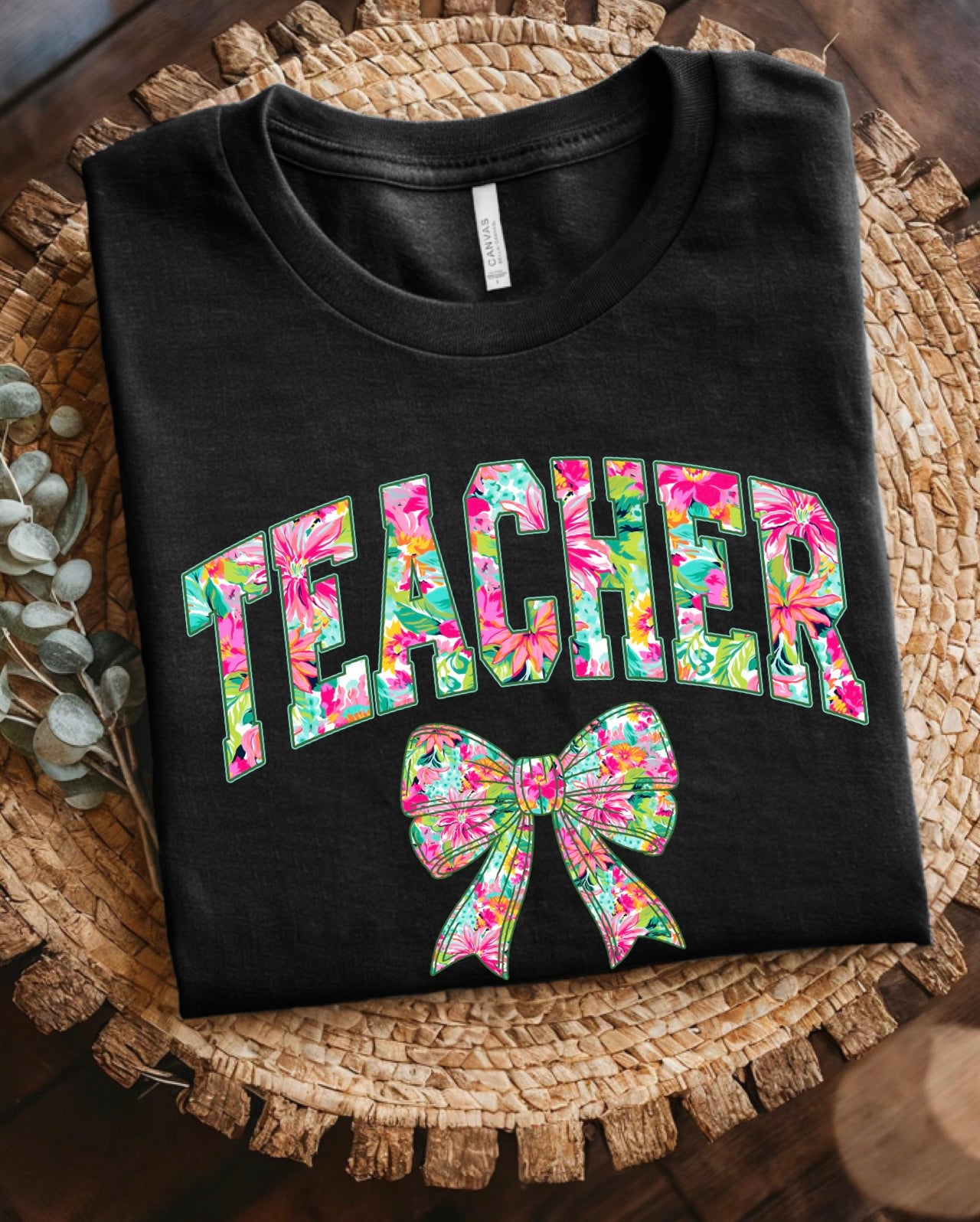 Floral Teacher Tee