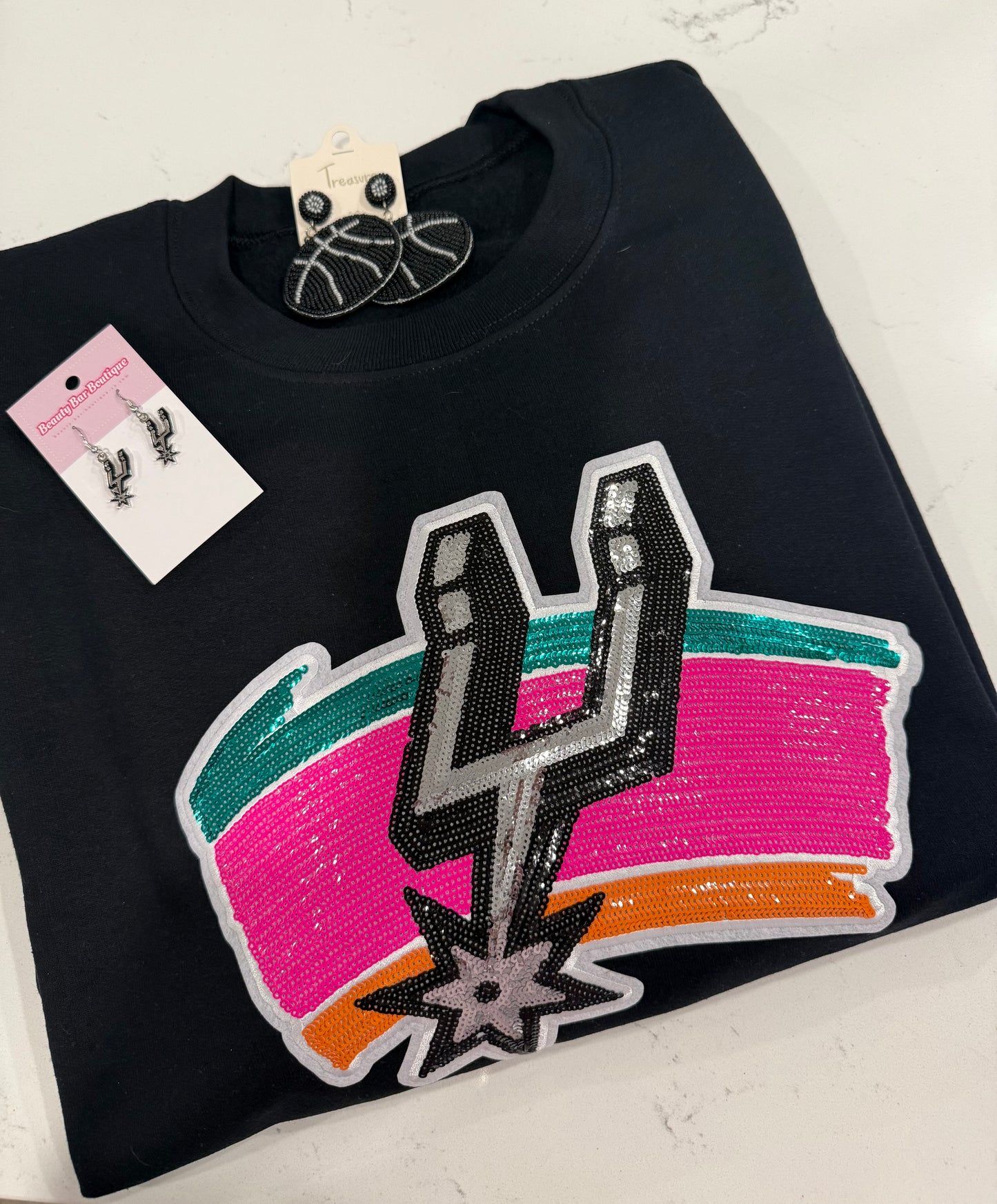 Sequin Spurs Sweatshirt