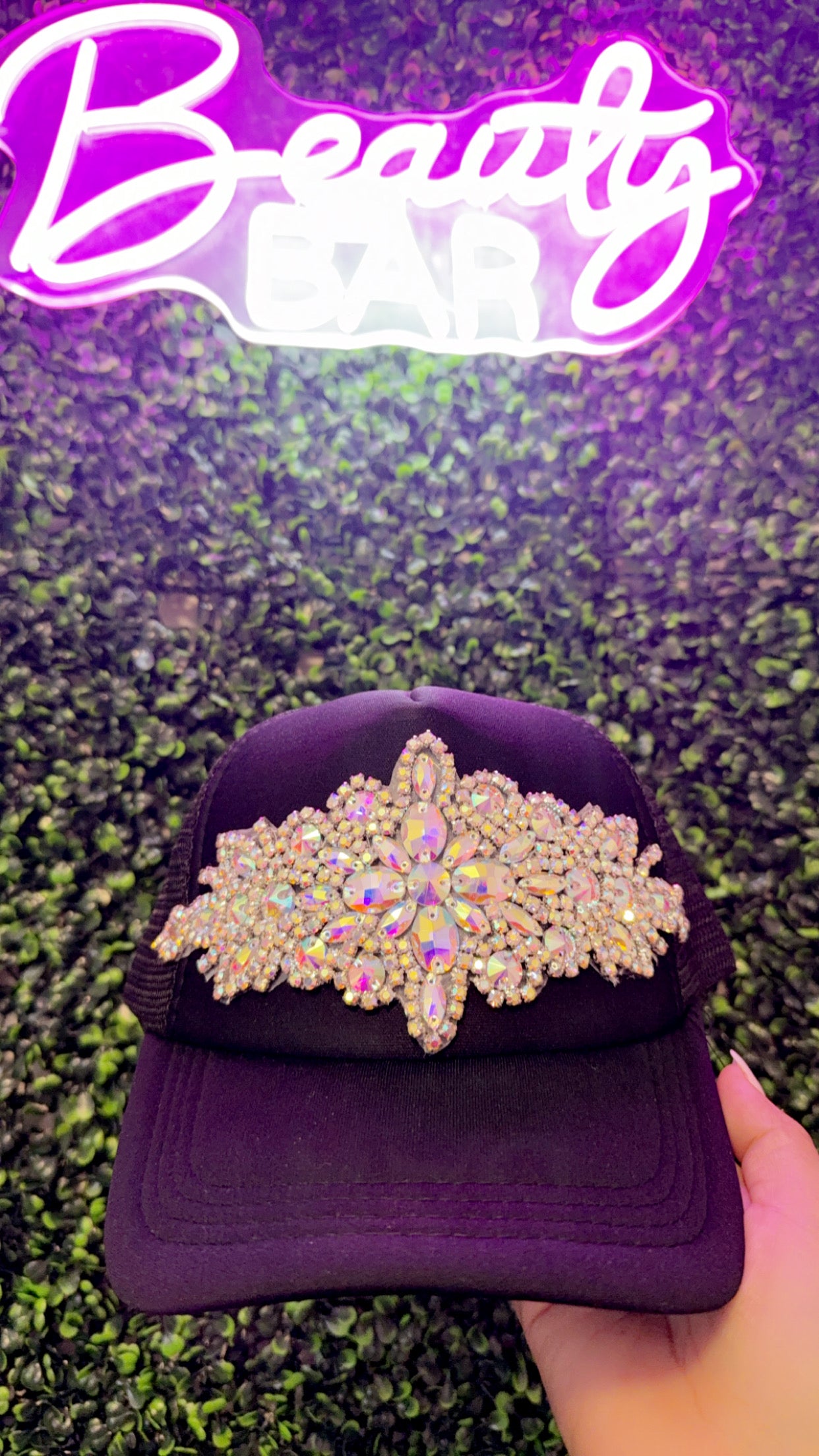 Rhinestone Bling Cap