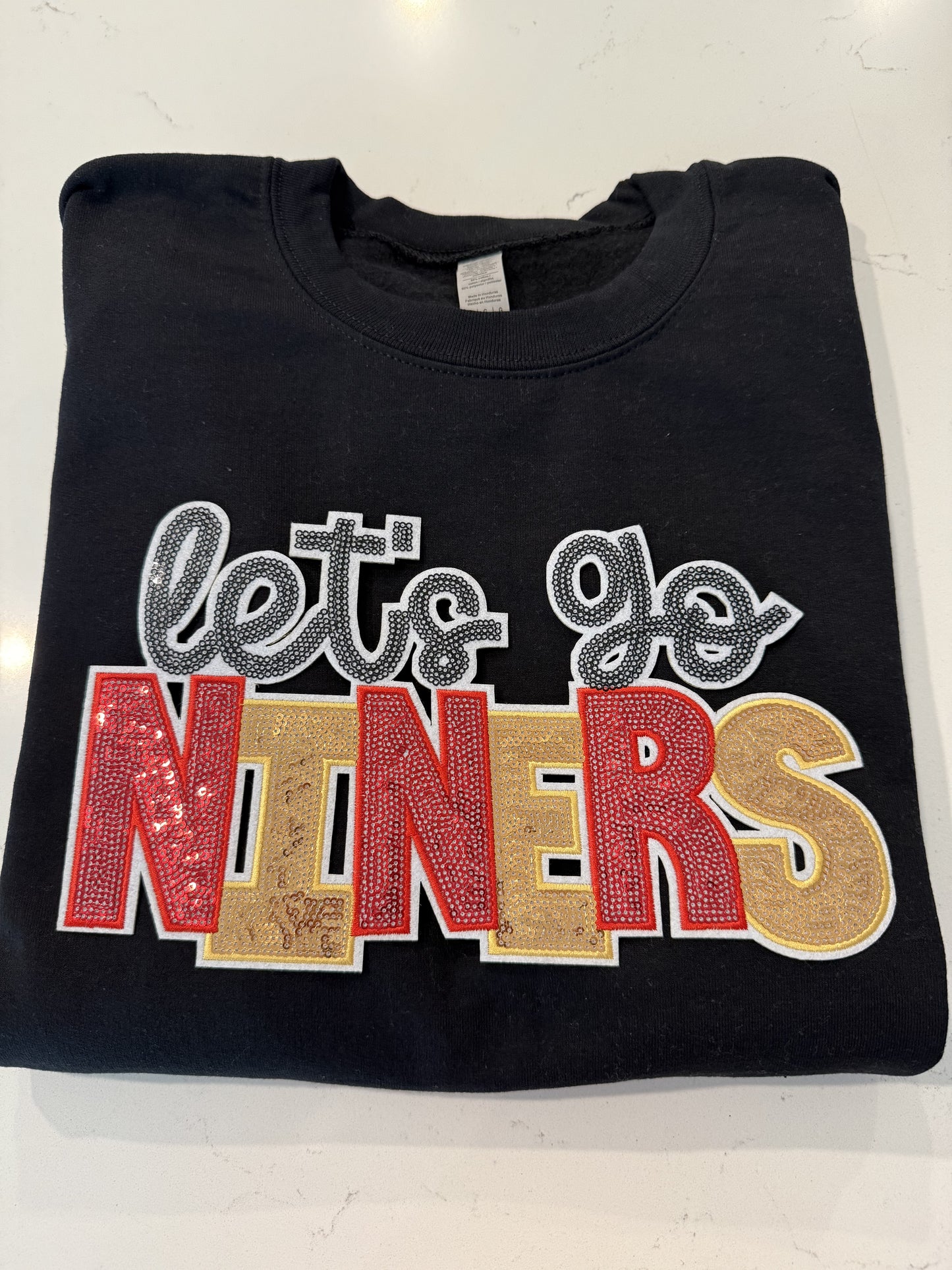 Let’s Go Niners Sequin Sweatshirt