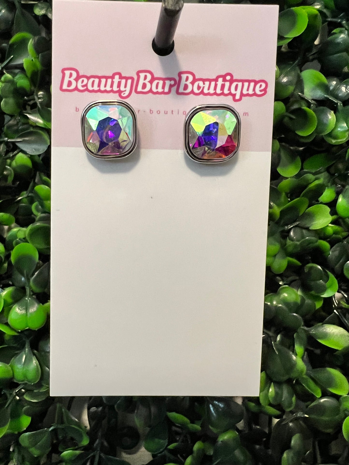 AB Stone Stud Earrings