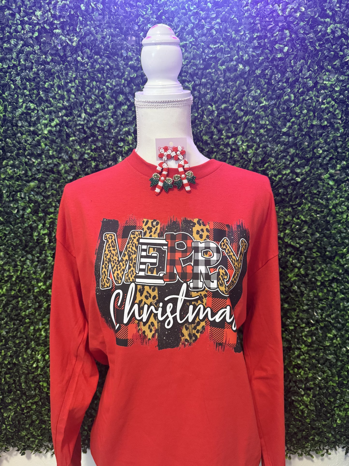 Merry Christmas Long Sleeve Top