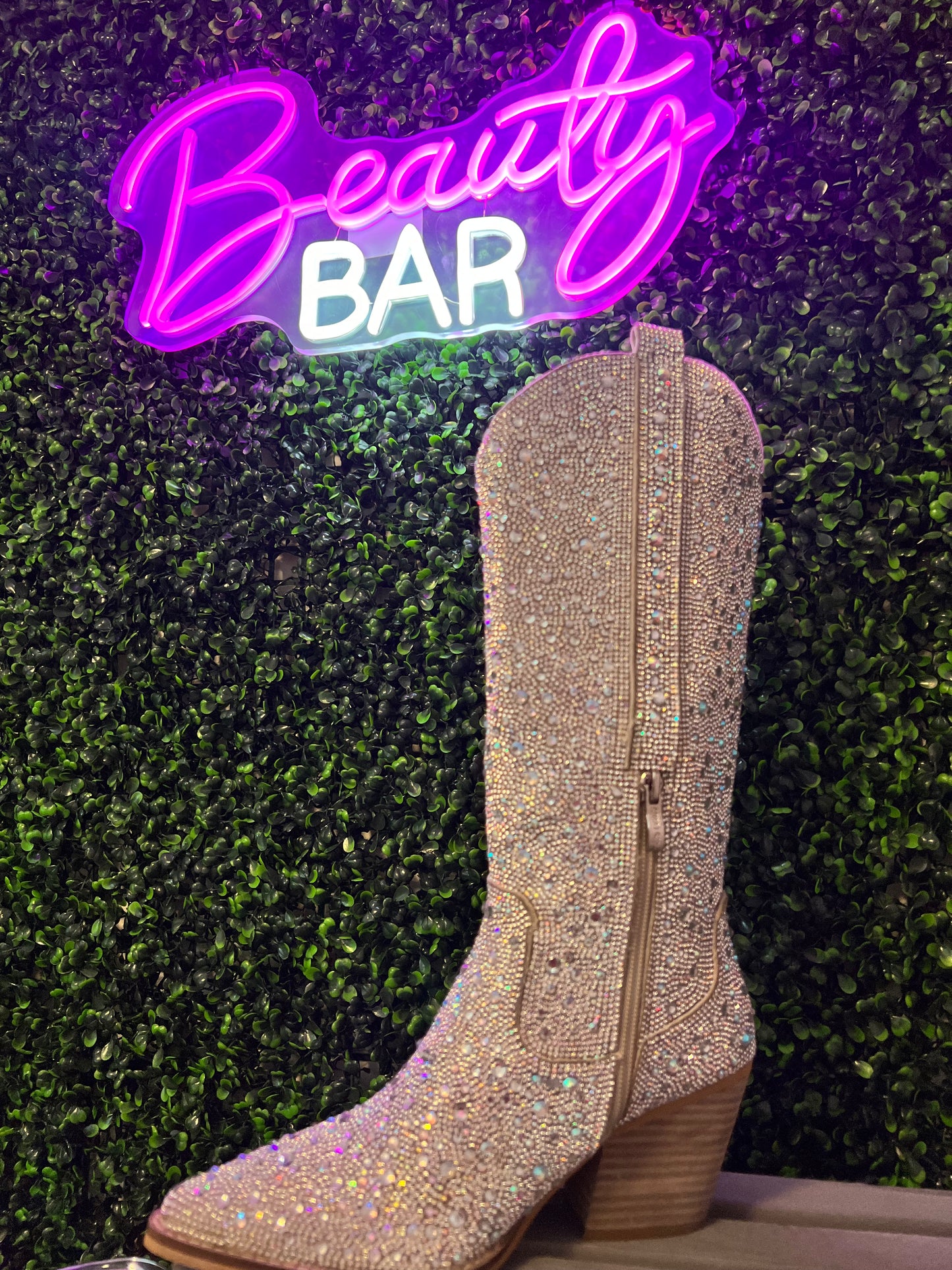 Silver Rhinestone Cowgirl Boots