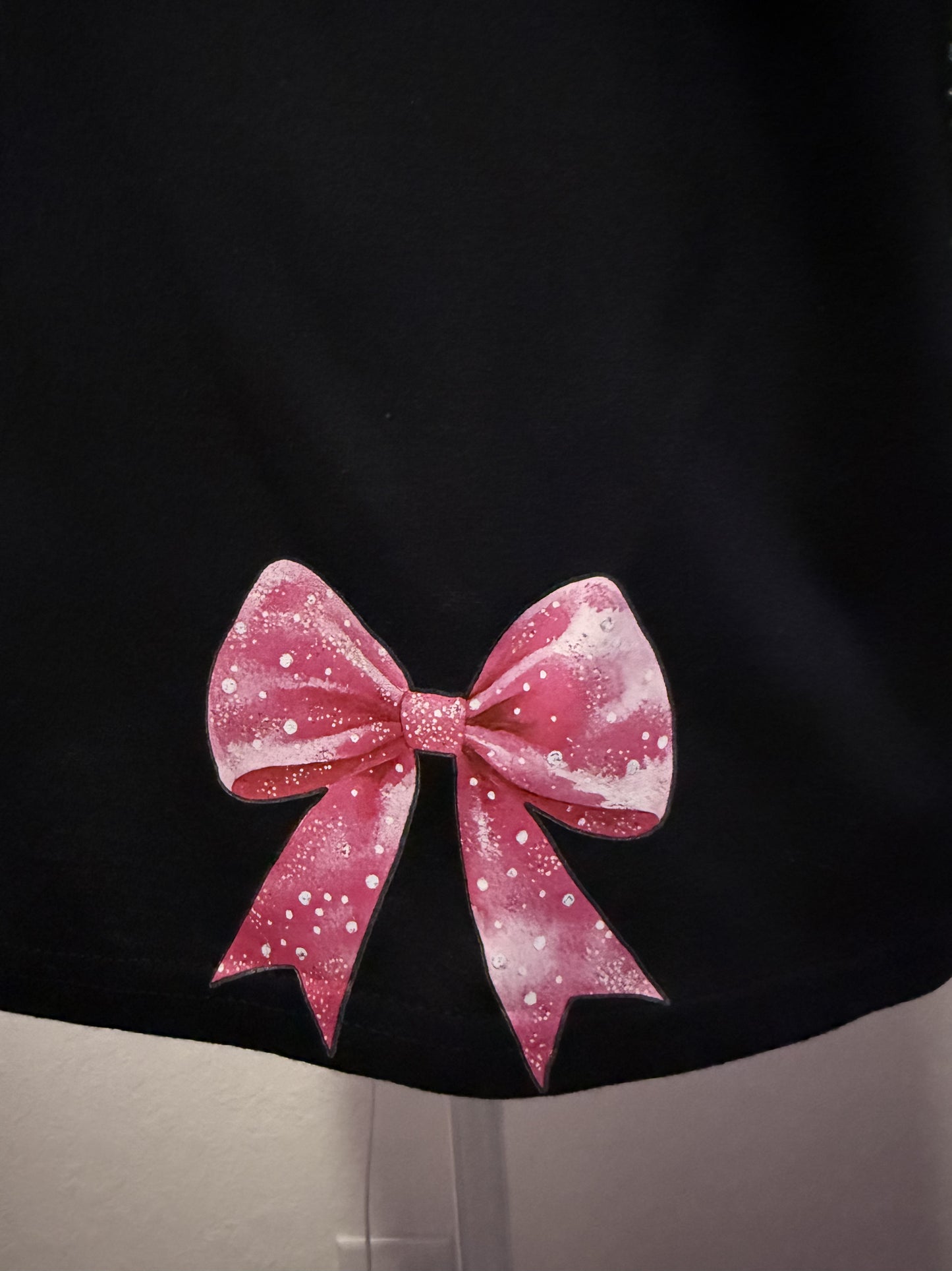 Pink Bow Bling Long Sleeve