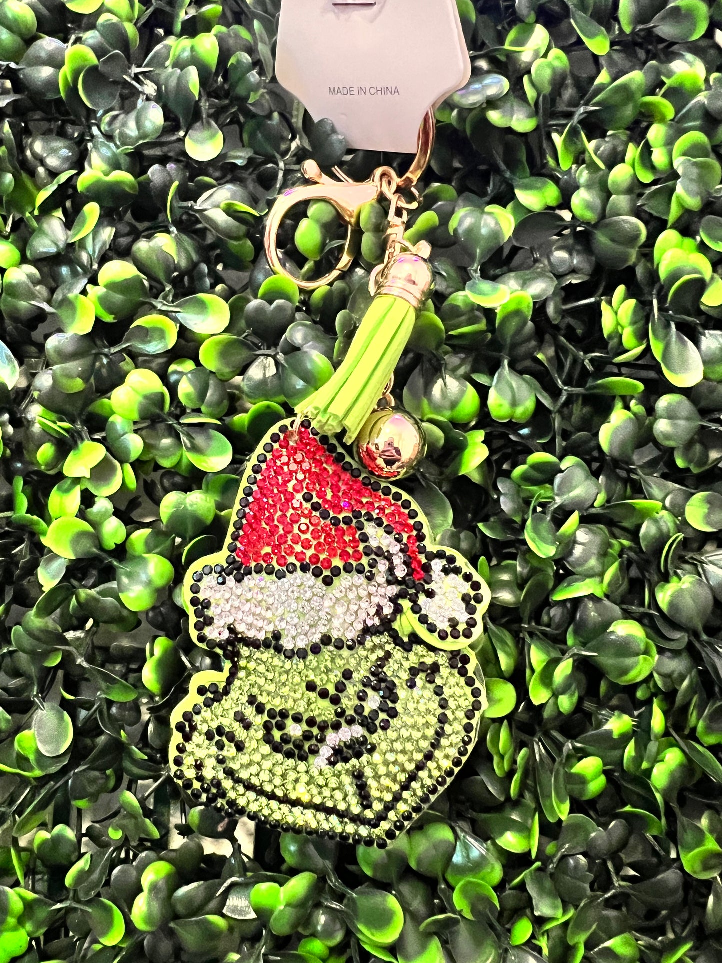 Grinch Bling Keychain