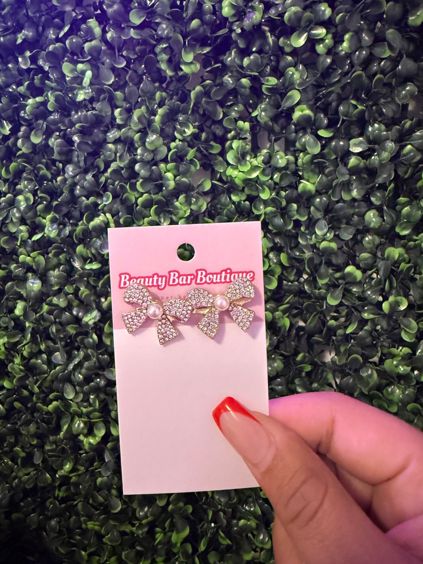 Boujee Bow Post Earrings