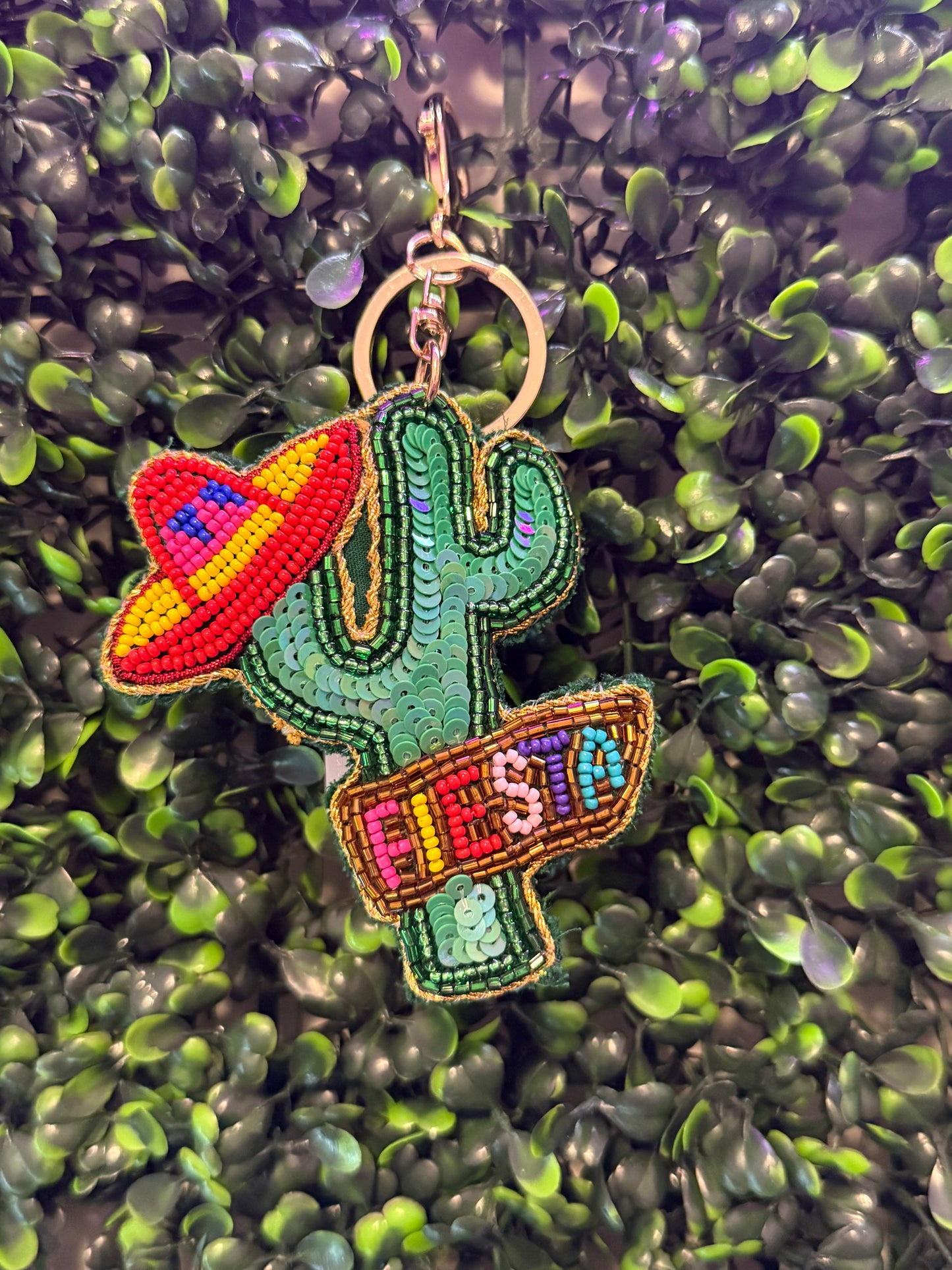 Fiesta Cactus Keychain
