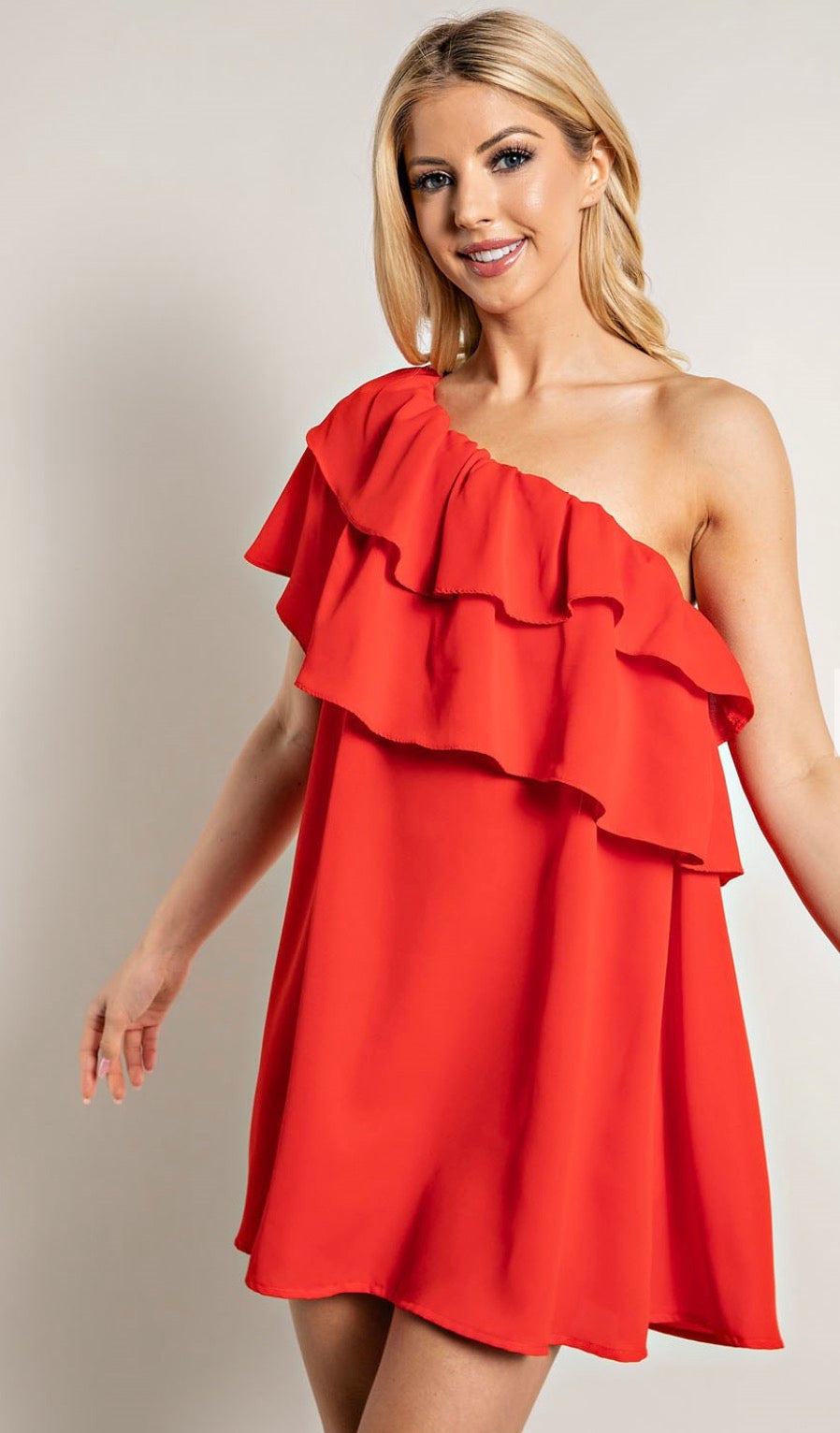 Like A Star One Shoulder Mini Dress