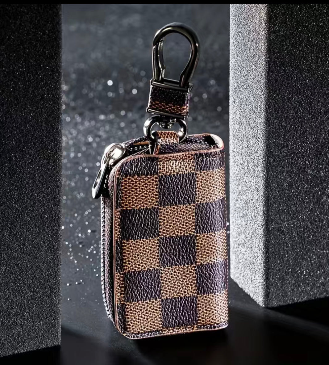 Checkered Key Case