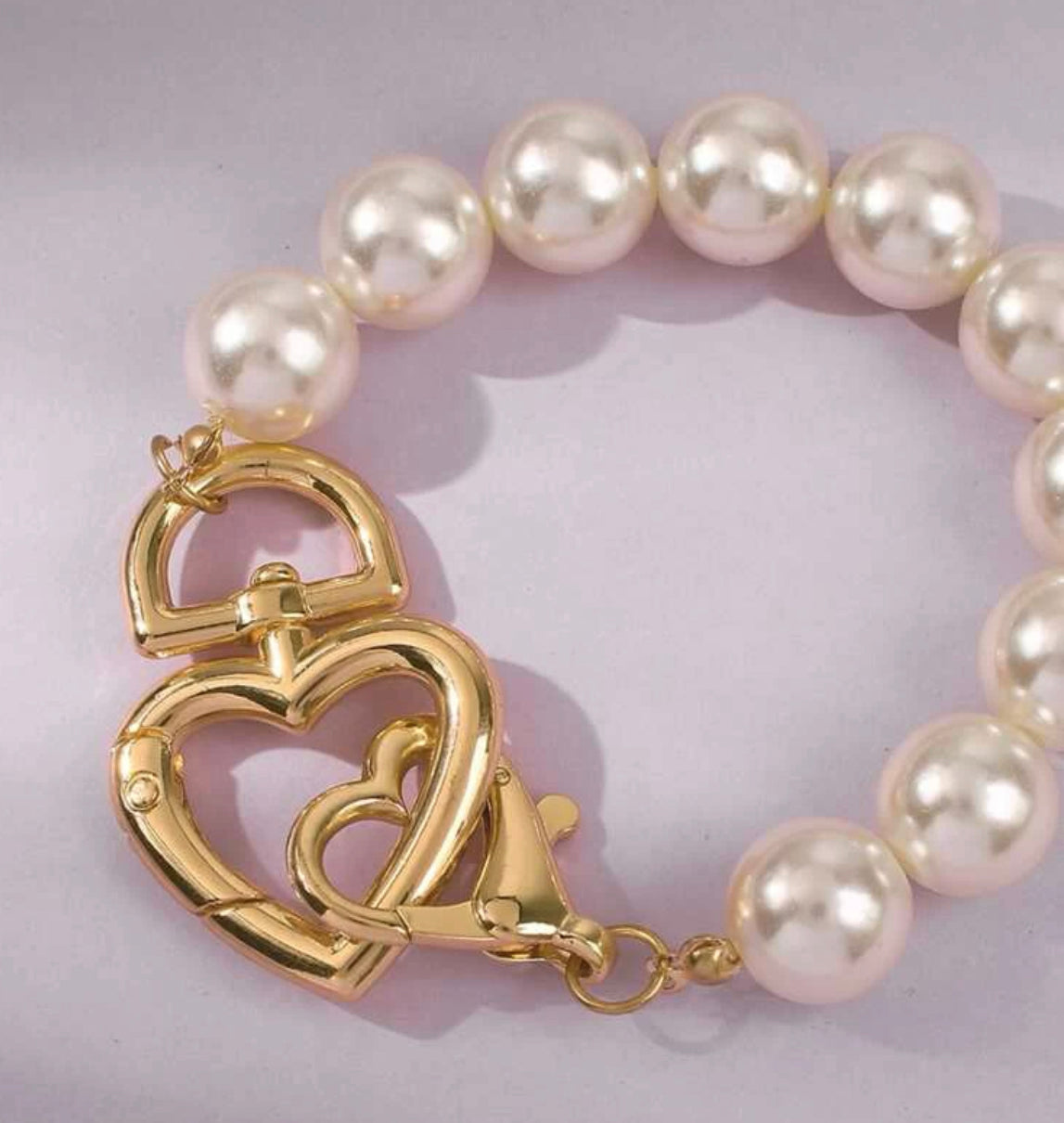 Pearl Heart Bracelet