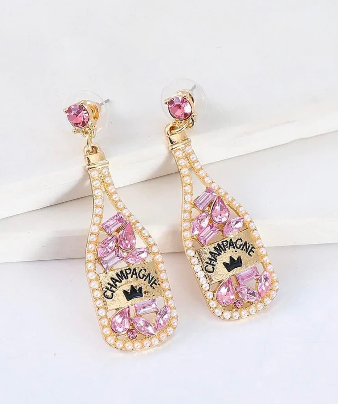 Champagne Bling Earrings