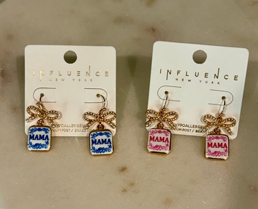 Mama Bow Earrings