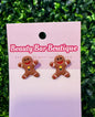 Gingerbread Mini Stud Earrings