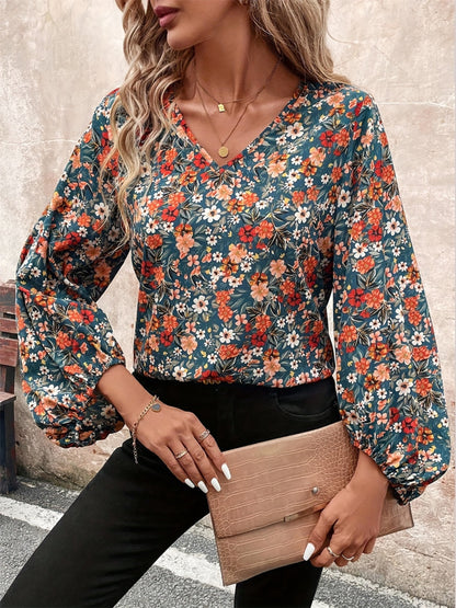 Fall Babe Balloon Sleeve Blouse