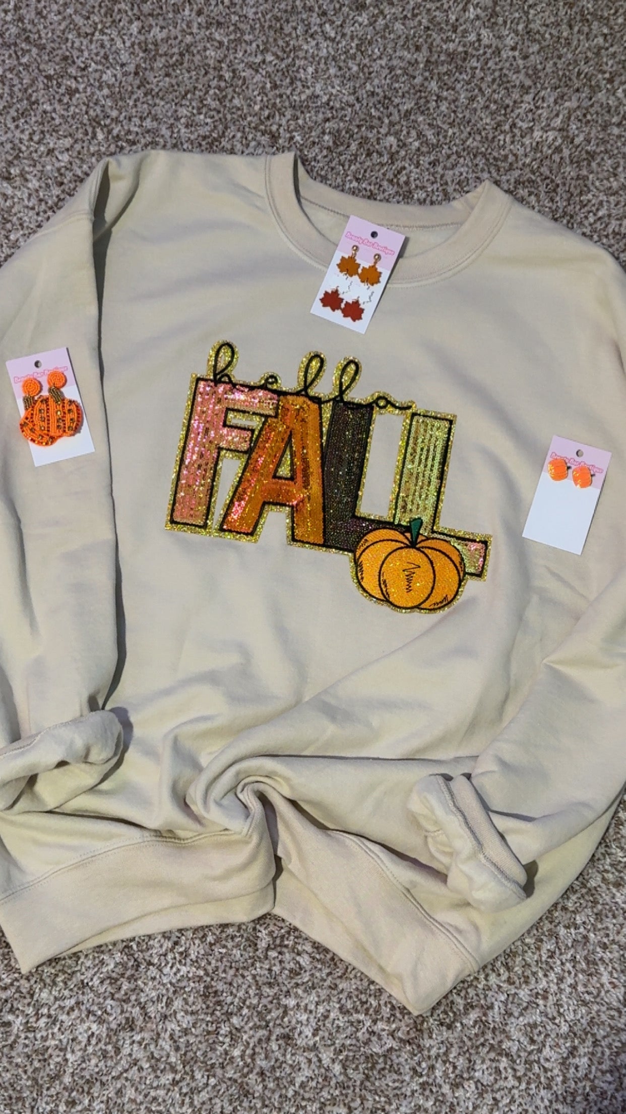 Happy Fall Sequence Sweatshirt