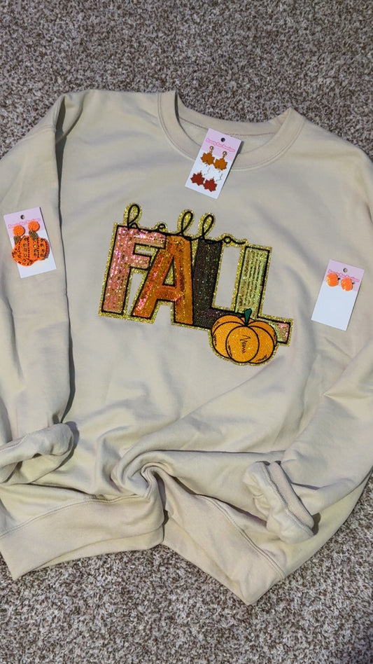 Happy Fall Sequence Sweatshirt