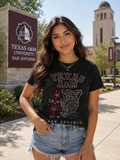 Texas A&M SA Rhinestone Tee