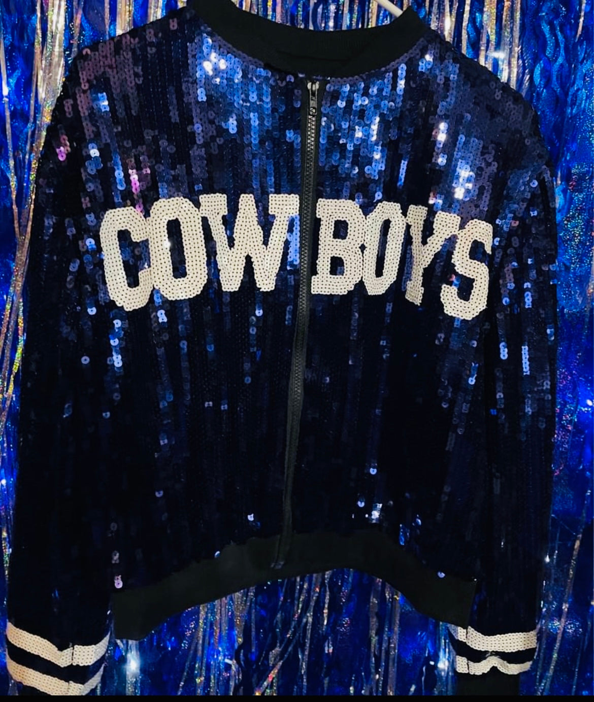 Victoria secret dallas cowboys sequin outlet jacket