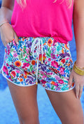 Fiesta Time Drawstring Shorts