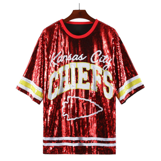 Kansas City Chiefs Sequin Top/ Dress