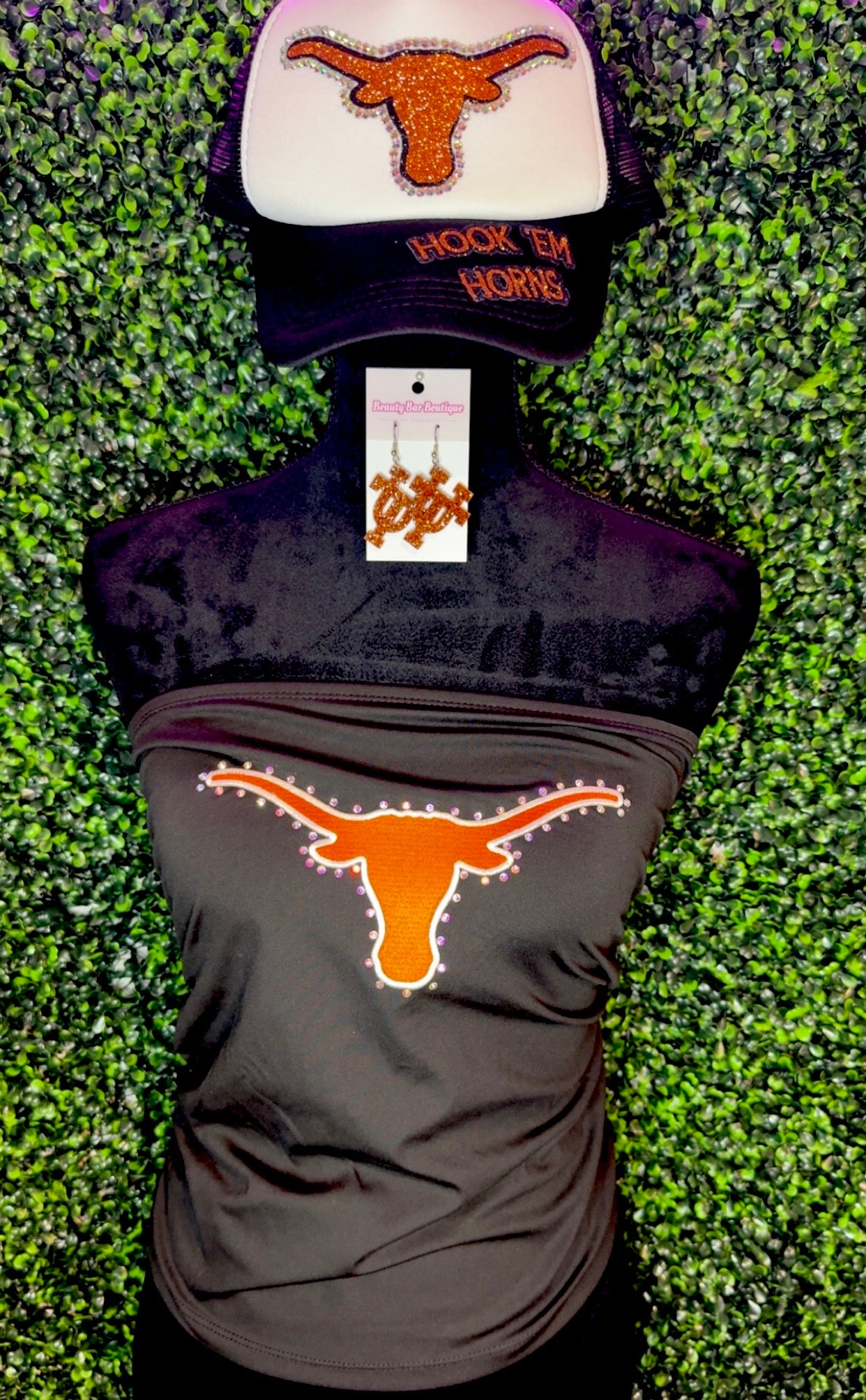 Texas Horns Bling Tube Top