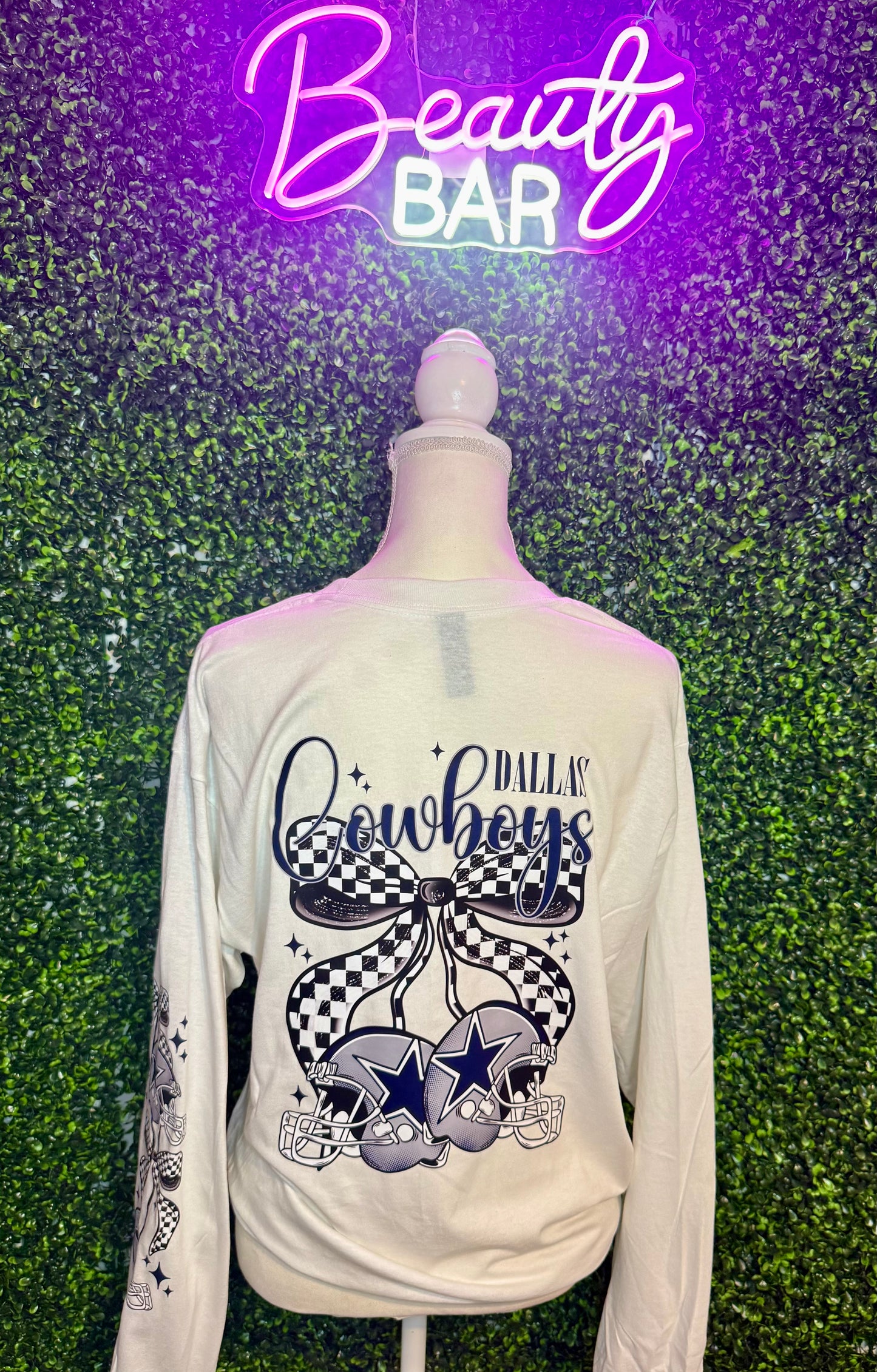 Checkered Bow Cowboys LS
