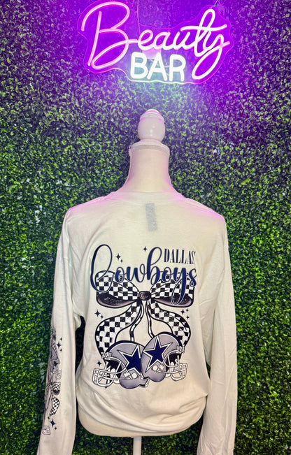 Checkered Bow Cowboys LS