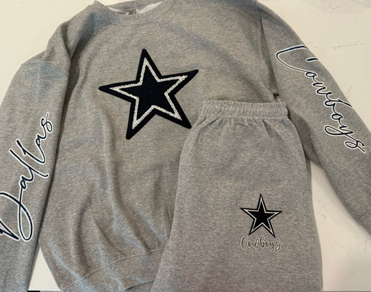 Cowboys Sweatshirt & Sweats Set